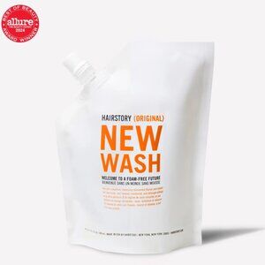 Hairstory 8 oz New Wash Refill (sealed, never opened) + travel bottle